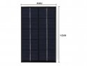Solar panel/solar cell 5V 380mA / 5W with USB connection